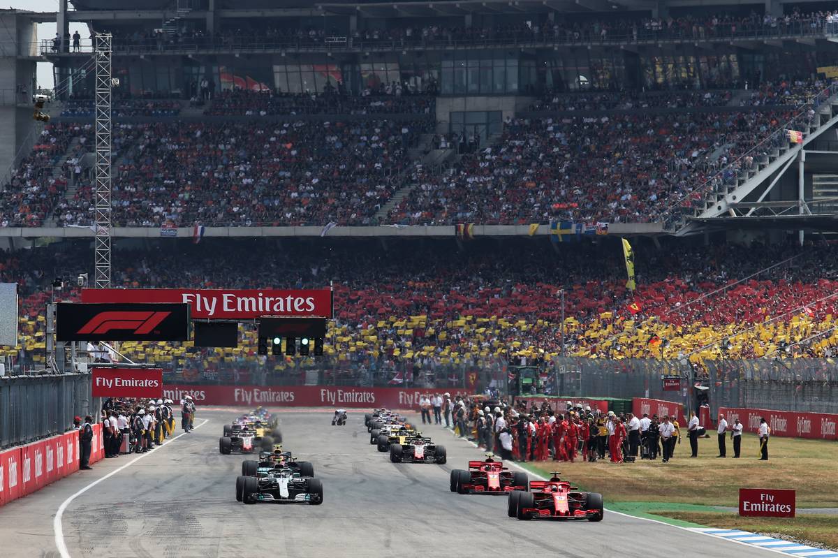 2018年F1ドイツGPスタートシーン