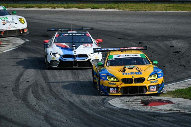 96号車BMW M6 GT3と24号車BMW M8 GTE