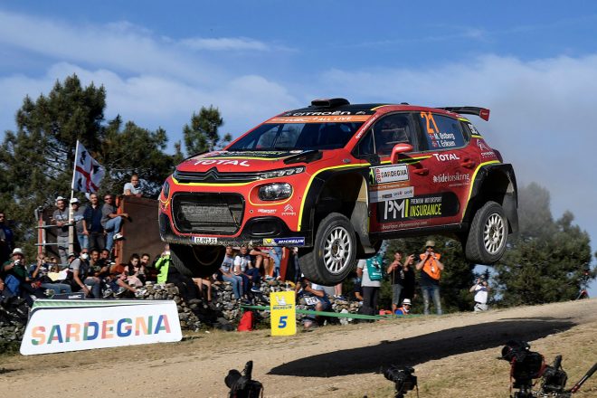 オストベルグは、シトロエンC3 R5にフロントリップスポイラーをつけることでジャンプ時の姿勢が安定するとした