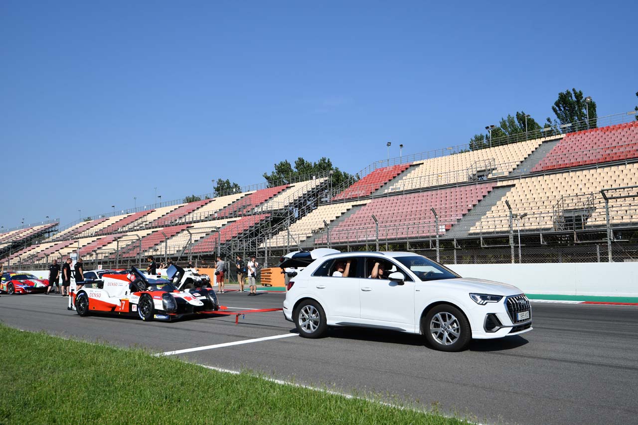 トヨタTS050ハイブリッドもアウディに牽引されて登場