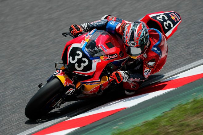 第2回公式合同テスト初日にトップタイムをマークした高橋巧（Red Bull Honda）