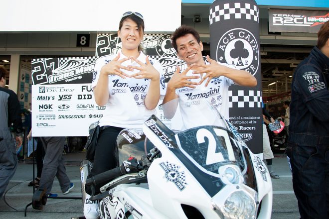 平野ルナ、大石正彦（TransMapレーシング with ACE CAFE）