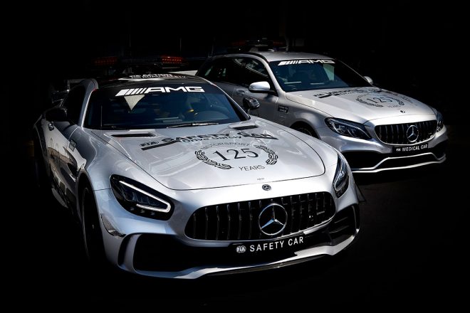 2019年F1第11戦ドイツGP　メルセデスのモータースポーツ活動125周年記念カラーのセーフティカー