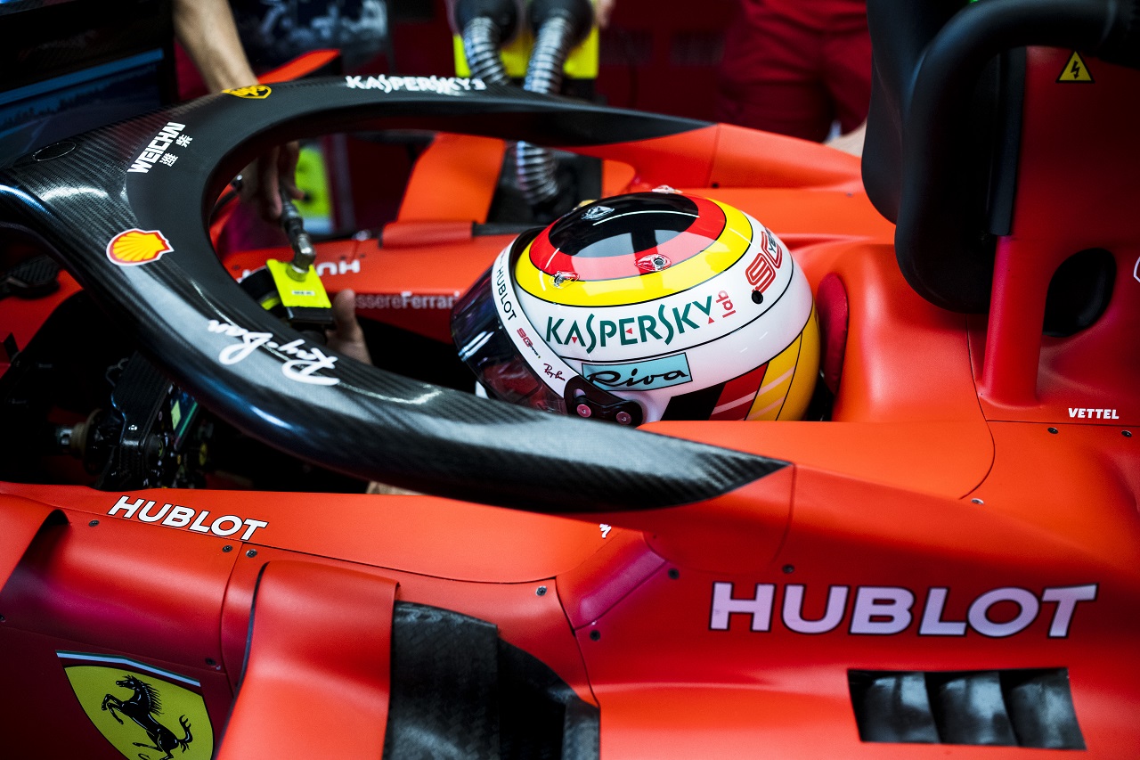 2019年F1第11戦ドイツGP金曜　フェラーリのセバスチャン・ベッテル