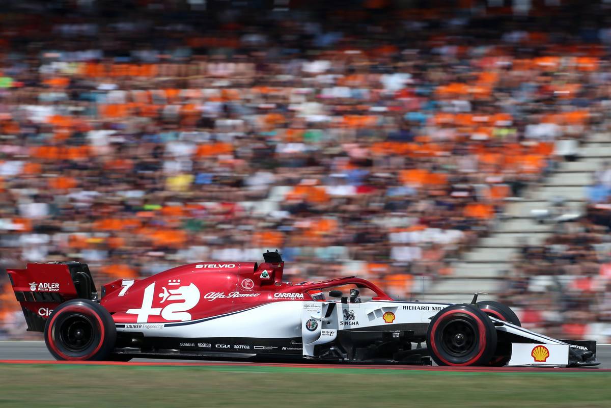 2019年F1第11戦ドイツGP予選5番手に入ったキミ・ライコネン（アルファロメオ）