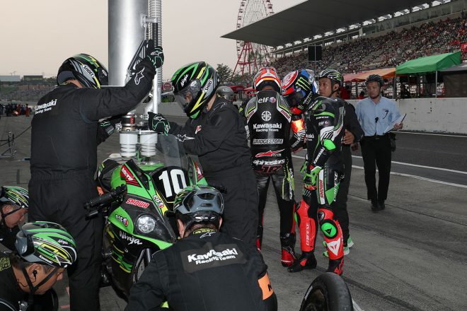 ジョナサン・レイからレオン・ハスラムに交代（Kawasaki Racing Team Suzuka 8H）