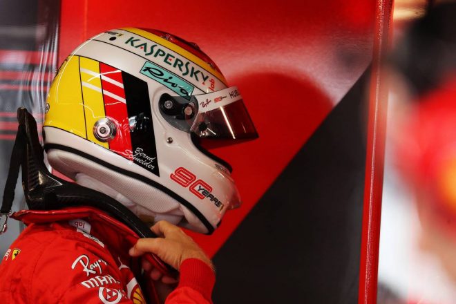 2019年F1第11戦ドイツGP決勝レースは最後尾からスタートするセバスチャン・ベッテル（フェラーリ）