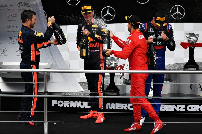 2019年F1第11戦ドイツGP　表彰台
