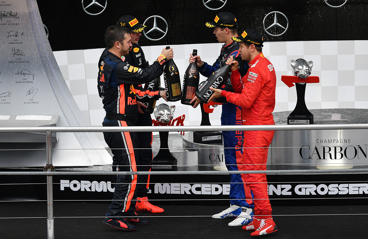 2019年F1第11戦ドイツGP　表彰台