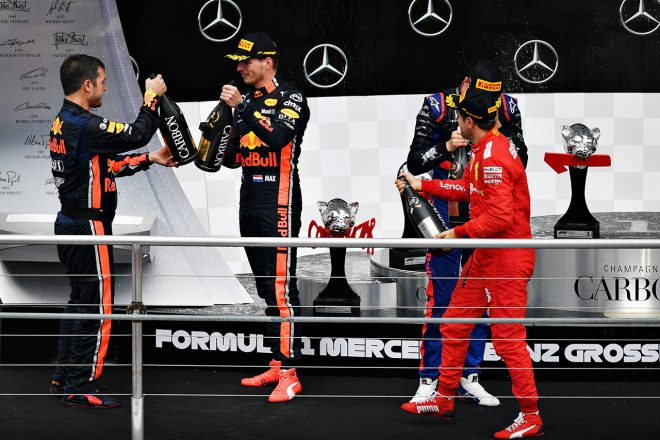 2019年F1第11戦ドイツGP　表彰台