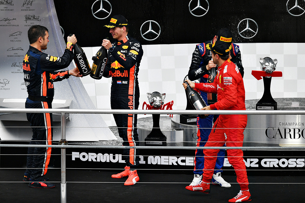 2019年F1第11戦ドイツGP　表彰台