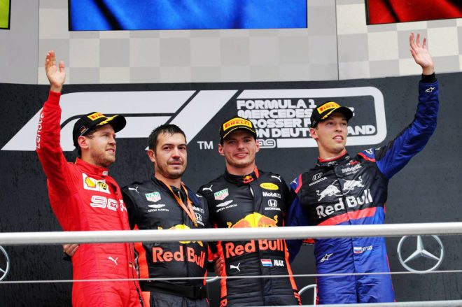 2019年F1第11戦ドイツGP　表彰台