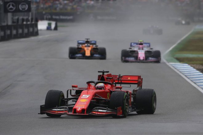 2019年F1第11戦ドイツGP決勝、セバスチャン・ベッテルが最後尾から追い上げて2位