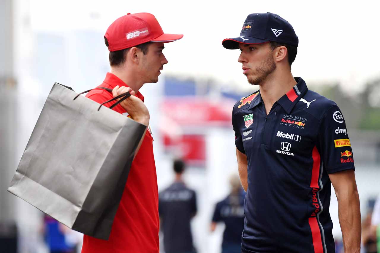 F1フル参戦2年目、トップチームでは1年目というルクレール（左）とガスリー（右）