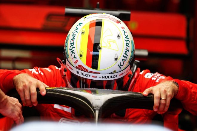 2019年F1第12戦ハンガリーGP　セバスチャン・ベッテル（フェラーリ）