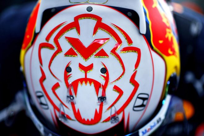 2019年F1第12戦ハンガリーGP　マックス・フェルスタッペン、ヘルメット