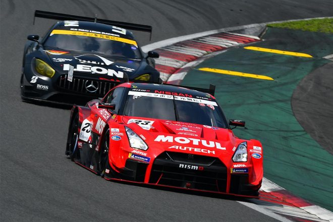 2019年のスーパーGT第5戦富士、GT500クラスの公式練習4番手につけたMOTUL AUTECH GT-R