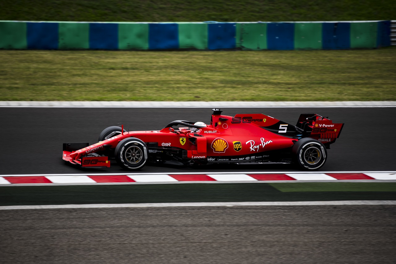 2019年F1第12戦ハンガリーGP金曜　フェラーリのセバスチャン・ベッテル
