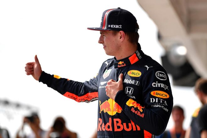 2019年F1第12戦ハンガリーGP　マックス・フェルスタッペン（レッドブル・ホンダ）が予選ポールポジション