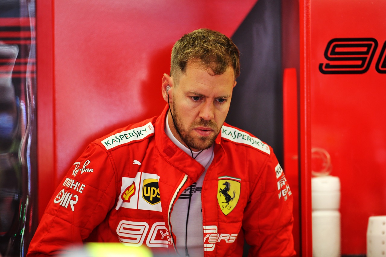 2019年F1第12戦ハンガリーGP土曜　セバスチャン・ベッテル（フェラーリ）