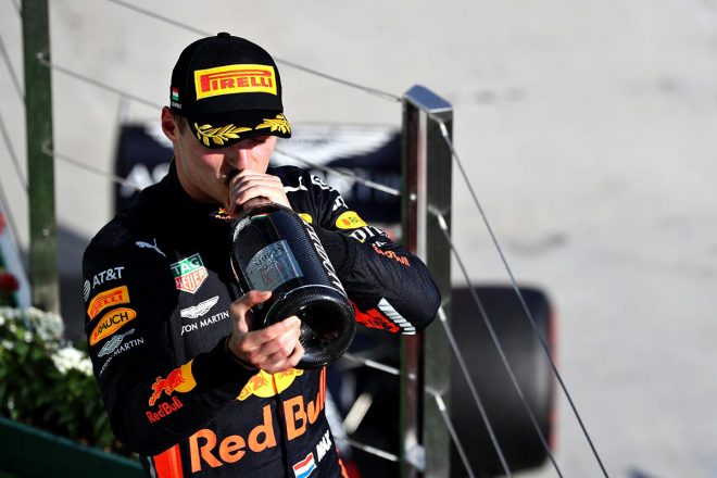 2019年F1第12戦ハンガリーGP　マックス・フェルスタッペン（レッドブル・ホンダ）は2位表彰台
