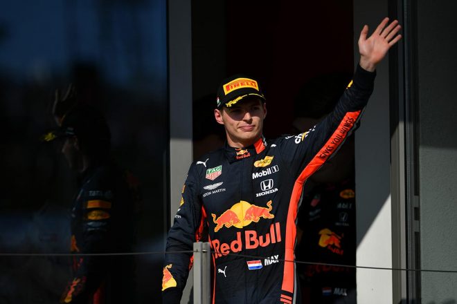 2019年F1第12戦ハンガリーGP　マックス・フェルスタッペン（レッドブル・ホンダ）は2位表彰台