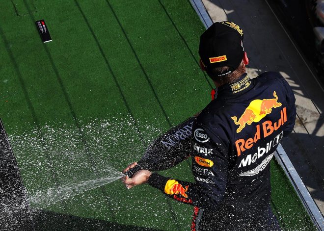 2019年F1第12戦ハンガリーGP　マックス・フェルスタッペン（レッドブル・ホンダ）は2位表彰台