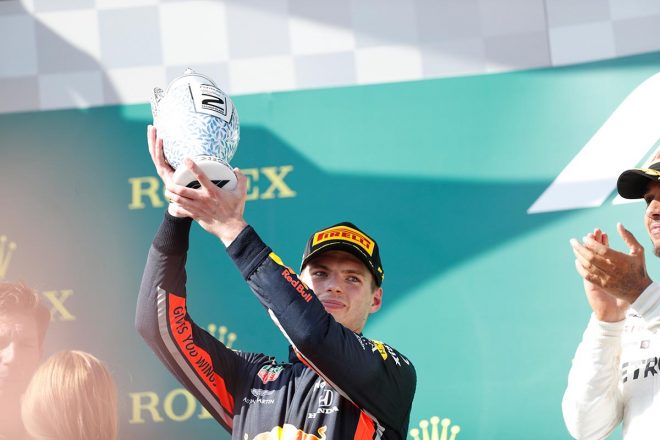 2019年F1第12戦ハンガリーGP　マックス・フェルスタッペン（レッドブル・ホンダ）は2位表彰台