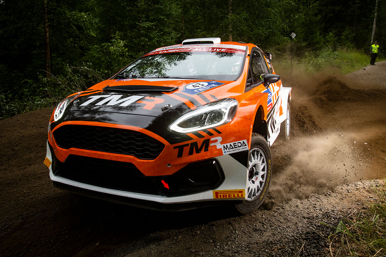 2019年のWRC第9戦フィンランドに参戦した勝田貴元（フォード・フィエスタR5）