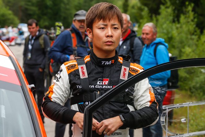 TOYOTA GAZOO Racingラリーチャレンジプログラムに参加している勝田貴元