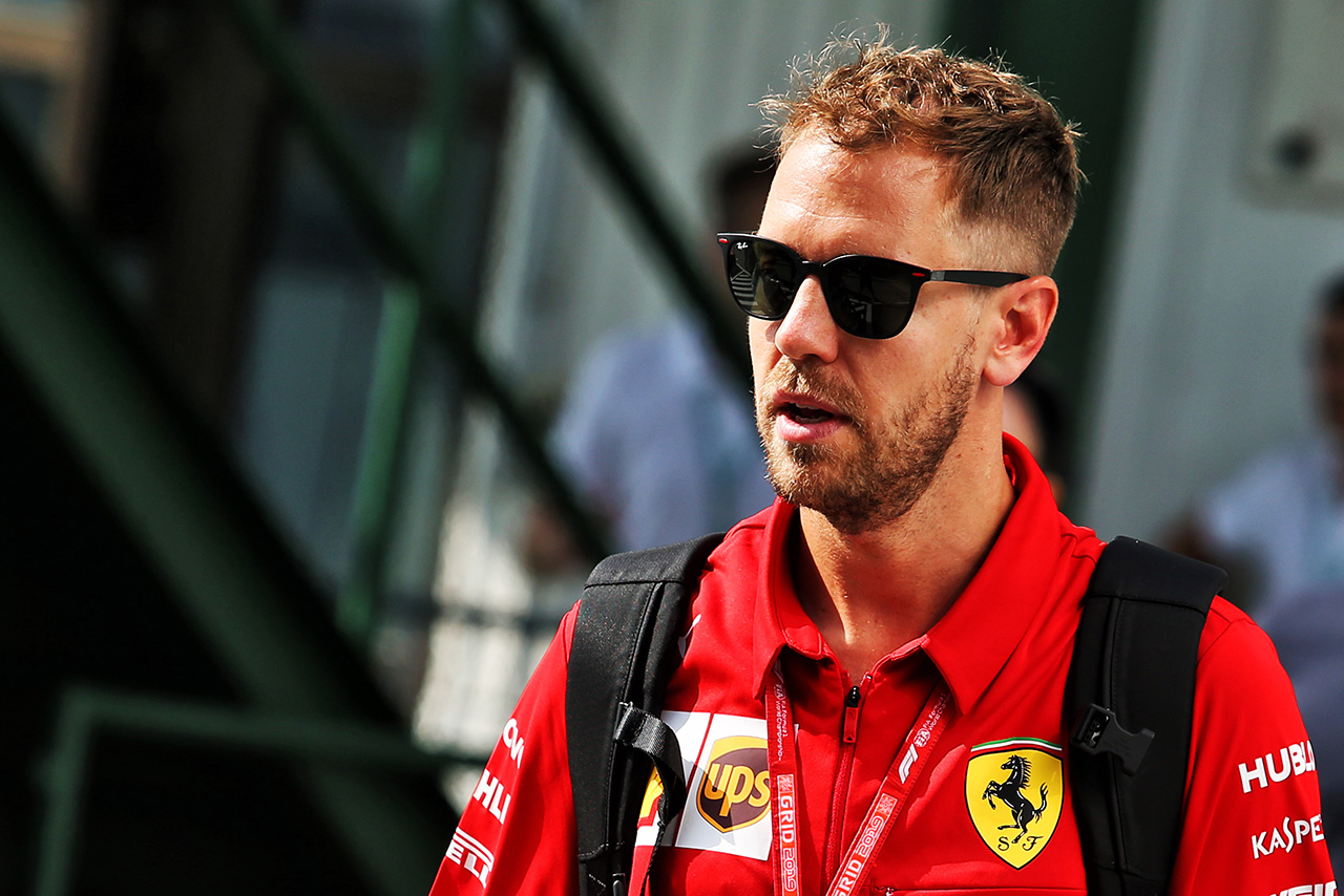 2019年F1第12戦ハンガリーGP　セバスチャン・ベッテル（フェラーリ）