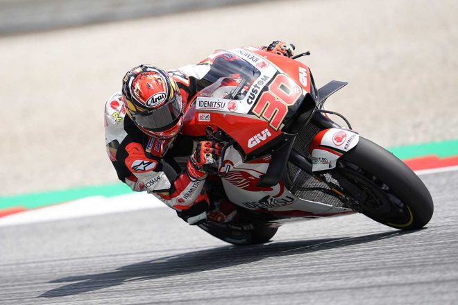 中上は2列目6番手で自己ベストグリッド。初めて最高峰クラスでセカンドロウに並んだ