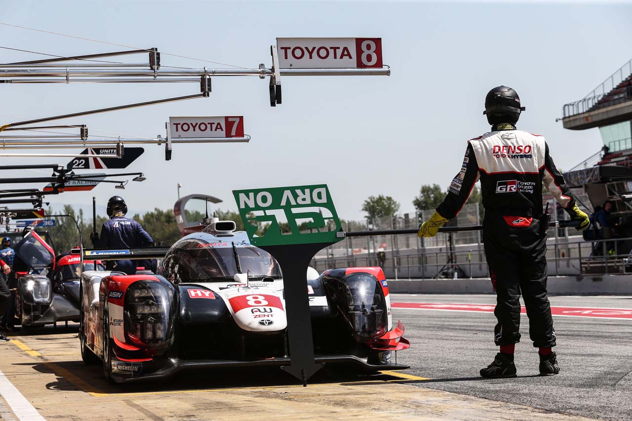 バルセロナで行われたWEC“プロローグ”に姿を見せた2019年型トヨタTS050ハイブリッド