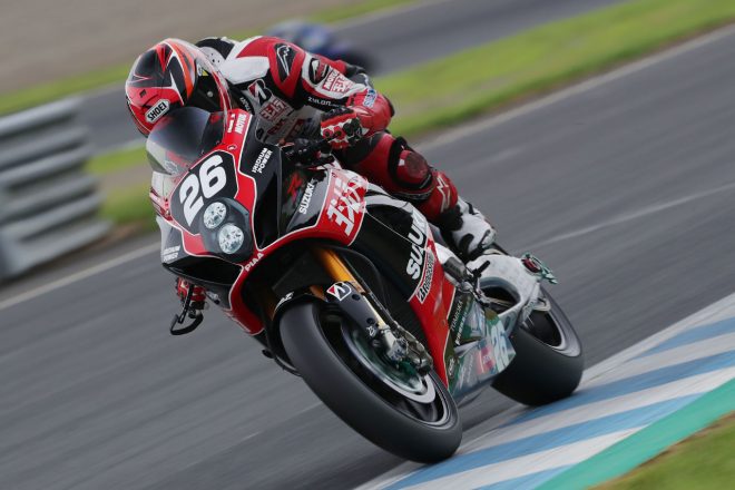 初日総合3番手につけた渡辺一樹（ヨシムラスズキMOTUL）