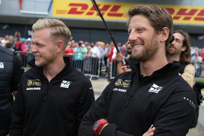 ケビン・マグヌッセンとロマン・グロージャン(ハース)