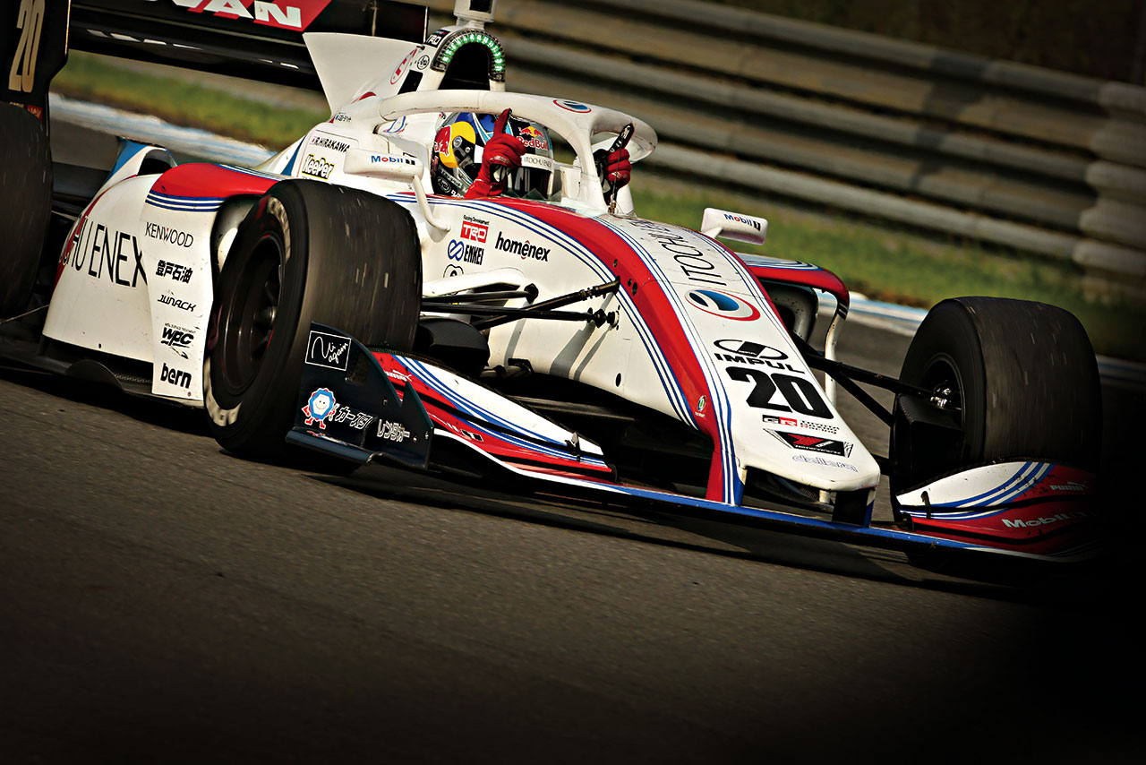 2019年のスーパーフォーミュラ第5戦もてぎを制し、自身初のスーパーフォーミュラ勝利を掴んだ平川亮（ITOCHU ENEX TEAM IMPUL）