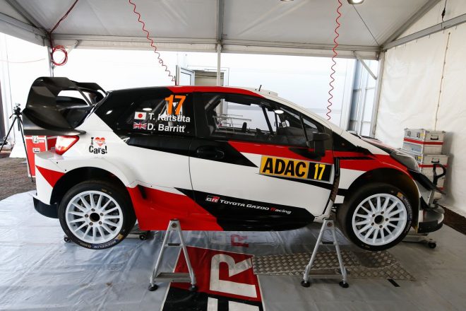 WRC最高峰クラスに初参戦する勝田貴元のヤリスWRC