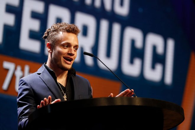 インディ500では7位に入りルーキー・オブ・ザ・イヤーを獲得したフェルッチ