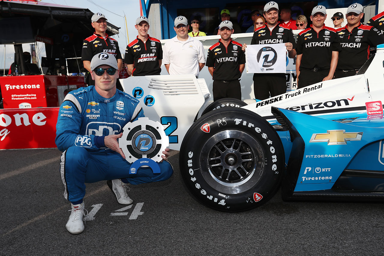 デトロイト戦以来となるシーズン2度目のポールポジションを獲得したジョセフ・ニューガーデン