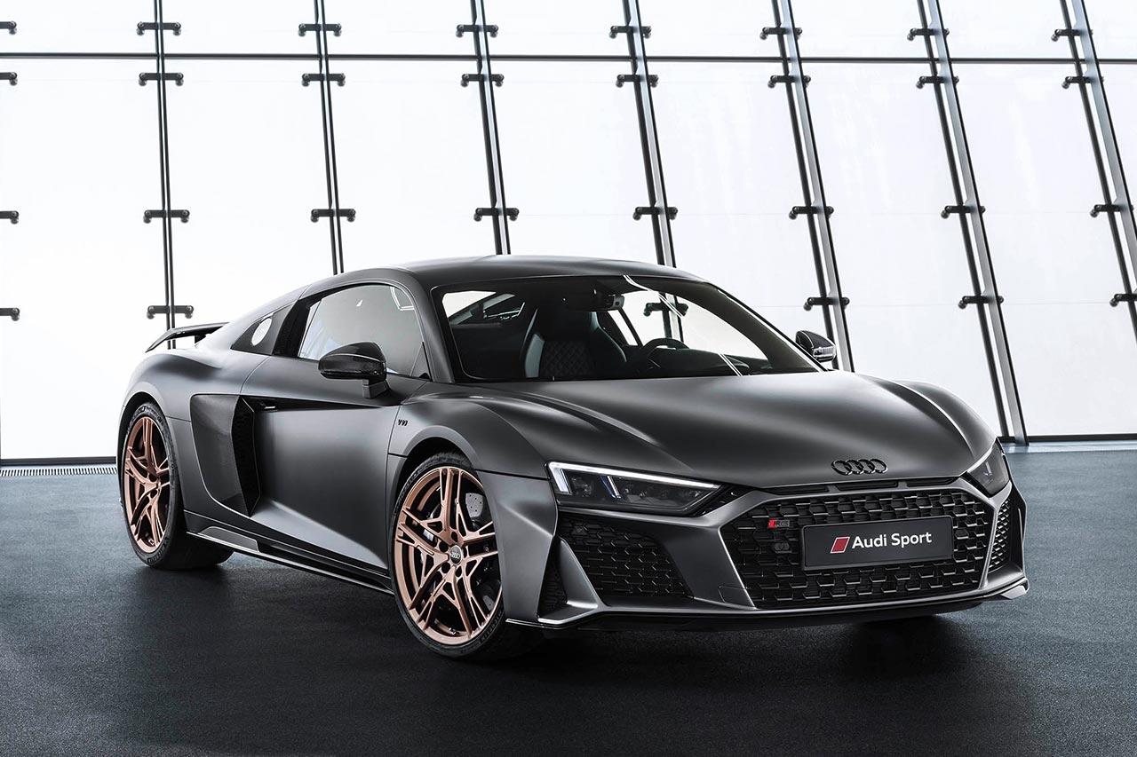 アウディR8のV10エンジン10周年記念モデル『R8 Decennium』