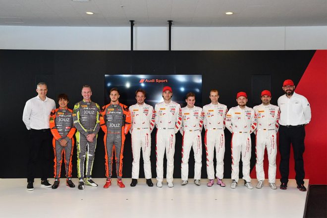 鈴鹿10時間に参戦するアウディスポーツカスタマーチームのドライバーたち