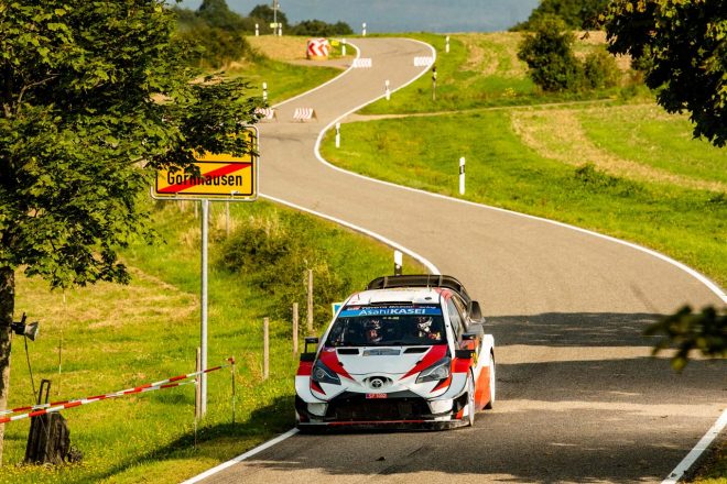 WRCトップクラスに初参戦し全ステージを完走、総合10位でラリーを終えた勝田貴元（トヨタ・ヤリスWRC）