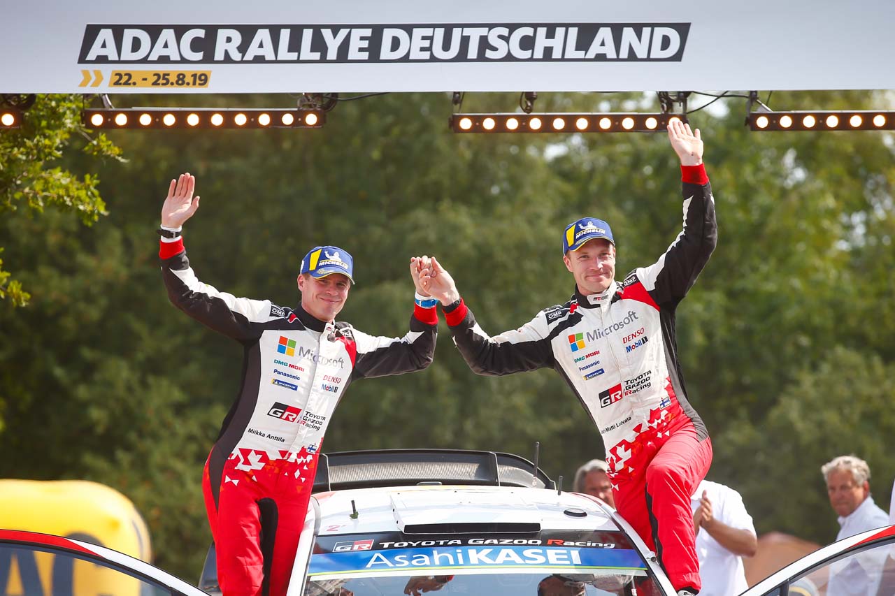 ラリー・フィンランドに続き2戦連続で3位となったヤリ-マティ・ラトバラ（トヨタ・ヤリスWRC）