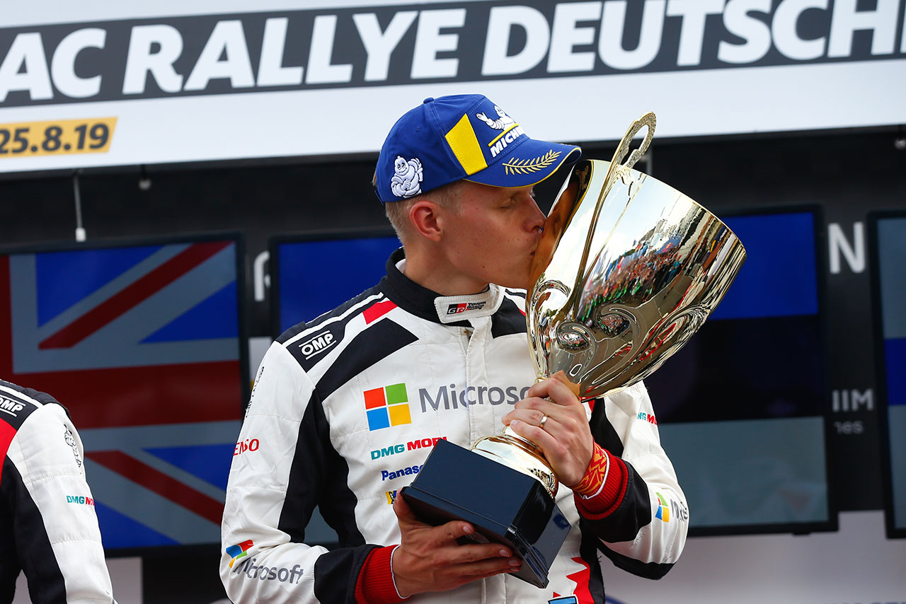 3年連続でラリー・ドイチェランドを制したオット・タナク（トヨタ・ヤリスWRC）