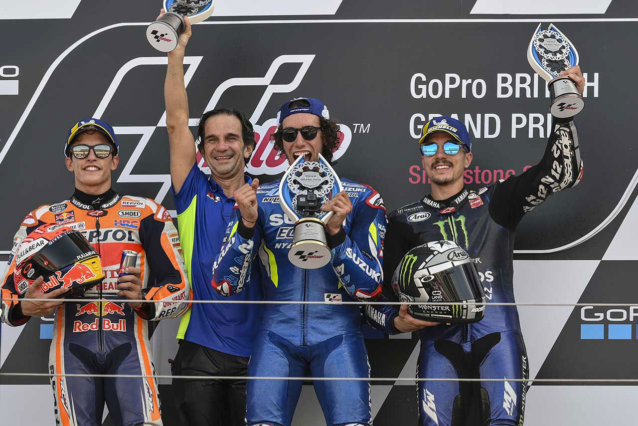 MotoGP第12戦イギリスGPの表彰台