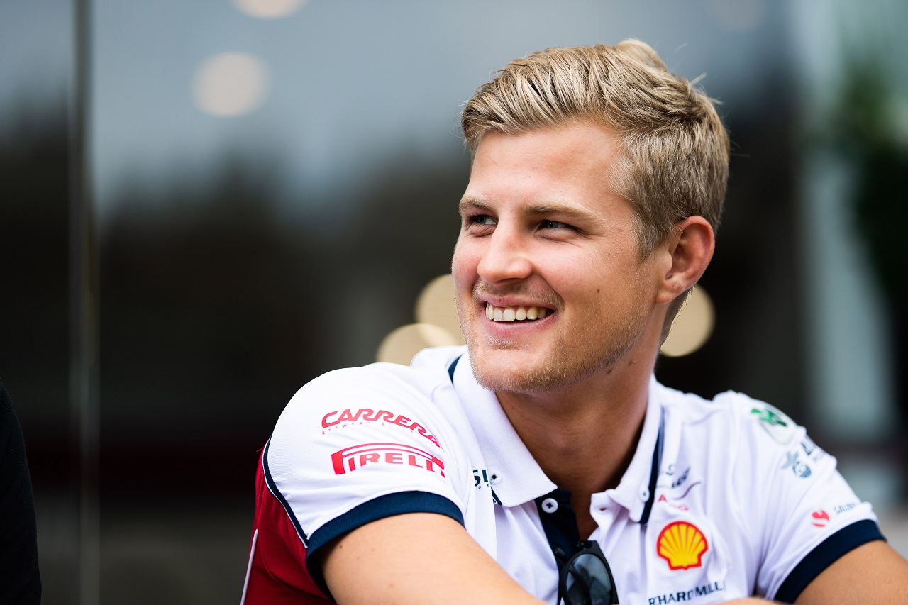 2019年F1第13戦ベルギーGPに姿を現したマーカス・エリクソン（アルファロメオ）