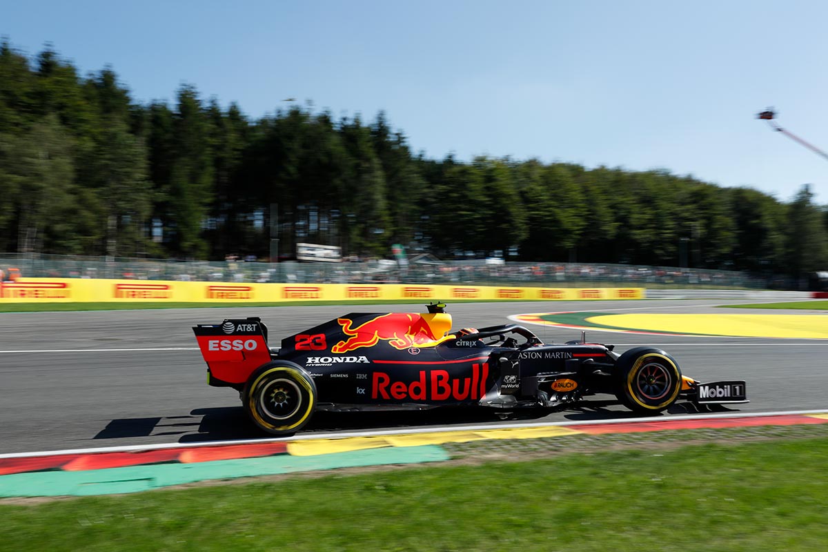 2019年F1第13戦ベルギーGP　アレクサンダー・アルボン（レッドブル・ホンダ）はFP2で10番手タイム