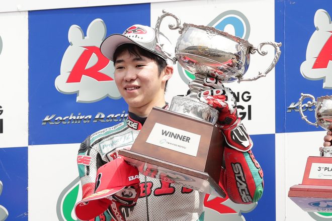 2019全日本ロード開幕戦もてぎで優勝した長谷川聖（CLUB Y's）