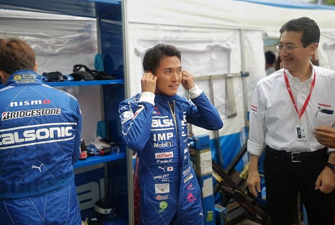 カルソニック IMPUL GT-Rのロシターの体調不良により、スーパーGT第6戦オートポリスの決勝に緊急参戦することになった千代勝正