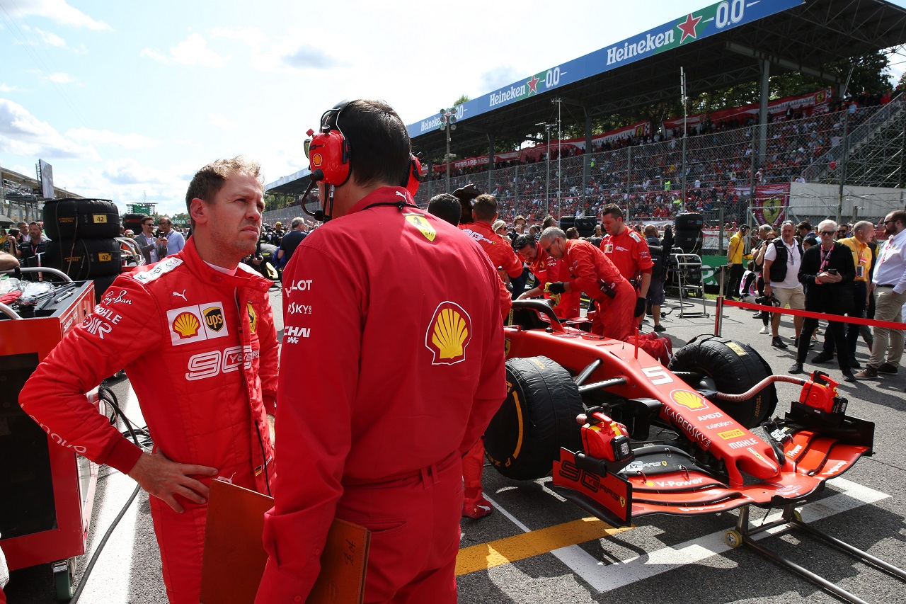 2019年F1第14戦イタリアGP日曜　セバスチャン・ベッテル（フェラーリ）